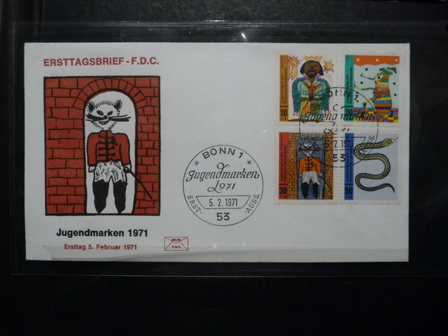 BUND - FDC - Jugend 1971 MiNr. 660-63