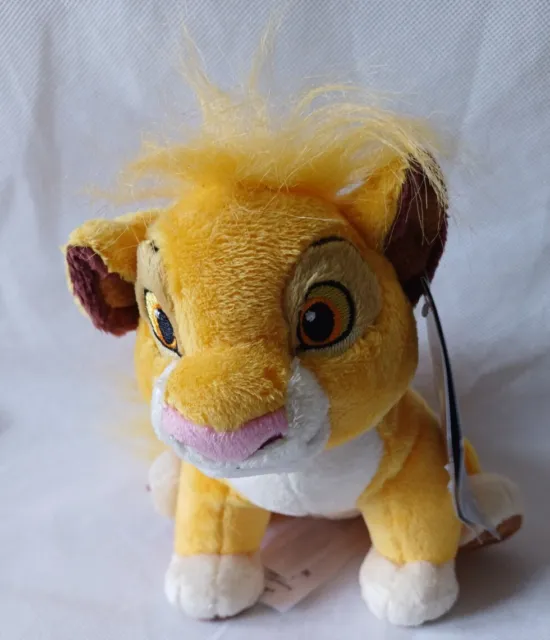 Disney Store - Young Simba Cub - Soft Plush Stuffed Toy Small 7" Teddy Beanie