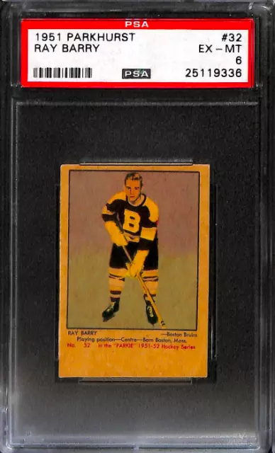 1951 Parkhurst #32 Ray Barry Psa 6 25119336