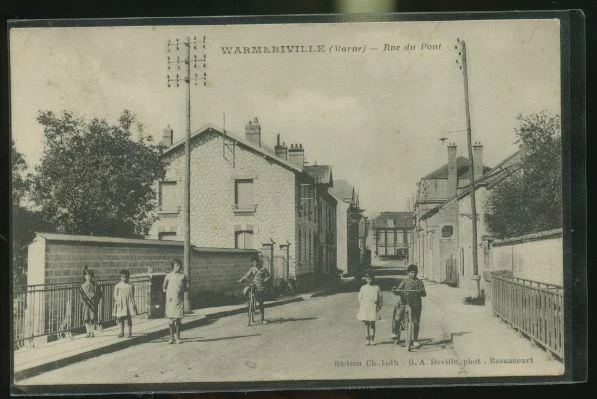 WARMERIVILLE         ( la carte n est pas jaunie )