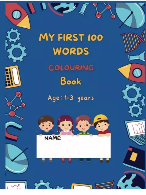 Baby First Colouring Book ,first 100 Words Book Age 1+ Big Book