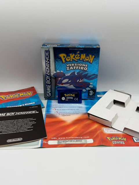 POKÉMON VERSIONE ZAFFIRO NINTENDO GAMEBOY ADVANCE GBA Ita ITALIANO