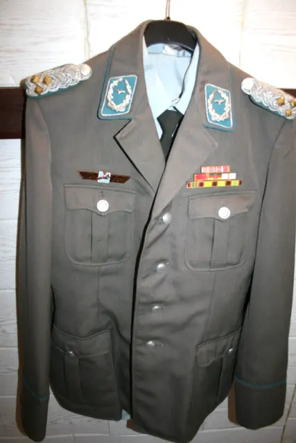 DDR  NVA Luftstreitkräfte  Uniformjacke Oberst mit Quali Flieger II