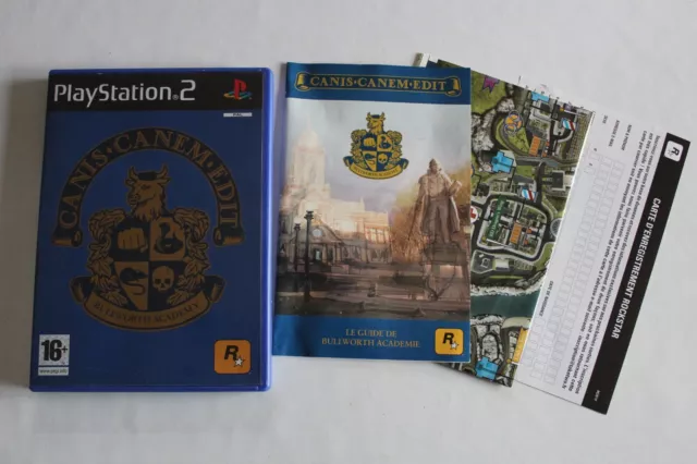 Boite + notice & carte pour le jeu Canis Canem Edit sur PS2 (PAL FR) /Pas de jeu