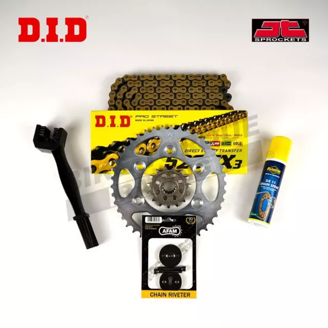 DID JT X-Ring Chain and Sprocket Kit for Kawasaki KLZ 1000 Versys (ALL) 12-22