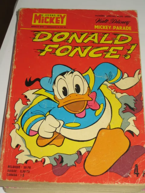 MICKEY PARADE   n° 1234  Bis      Donald fonce !  BE