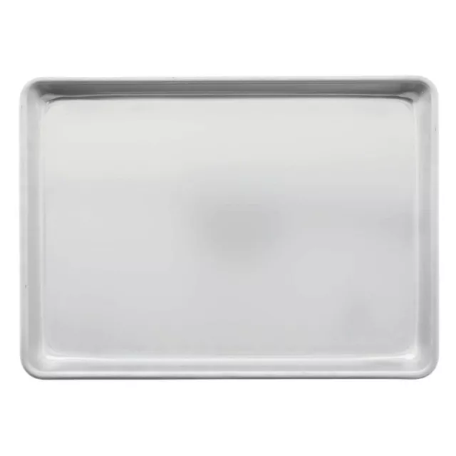 Bundy Chicago Metallic 16 Gauge Aluminum Bun Pan - 13"L x 9 1/2"W x 1"H 3