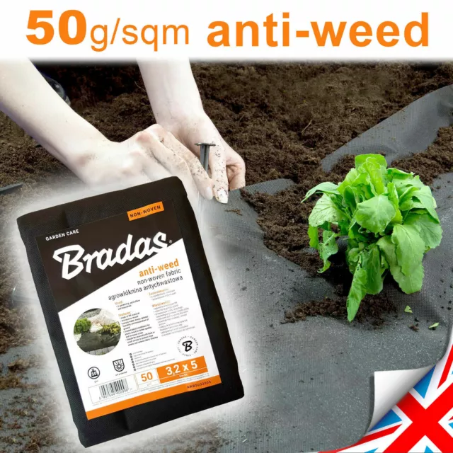 ANTI-WEED Proof Membrane   Weed Control non woven Fabric PP 50g/sqm GARDENING