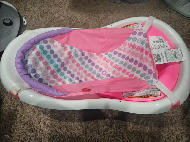 Fisher-Price 4-in-1 Sling 'n Seat Tub, Multicolor Pink Purple Green White
