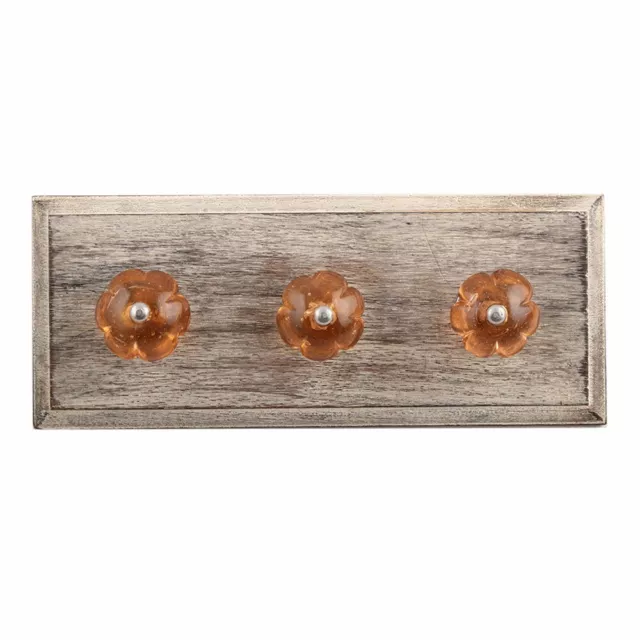 Antique Look Wood Key Hooks Wall Hangers Holders Hanging Coat Towel Clothes
