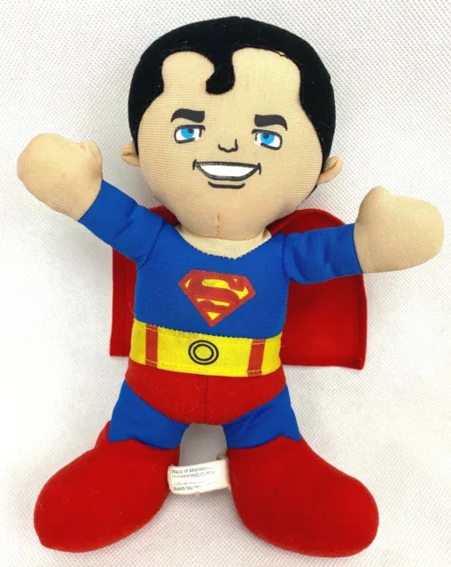 Superman DC Super Friends Toy Factory Caped Plush Stuffed Soft 10"