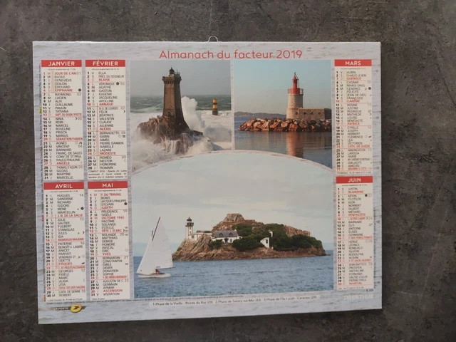 CALENDRIER ALMANACH DES postes 2019 EUR 6,00 - PicClick FR