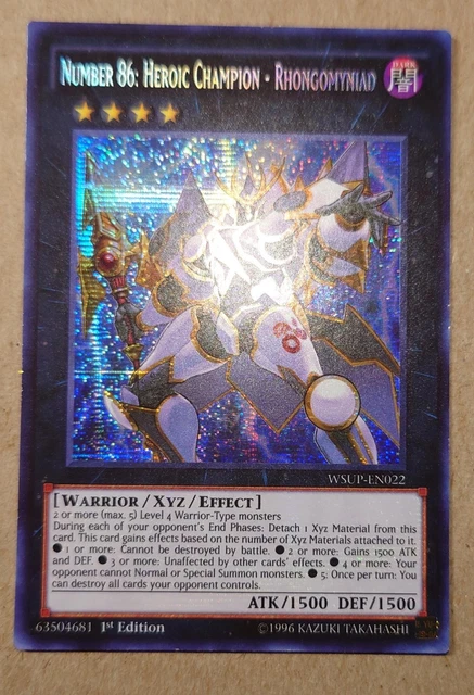 number 86 yugioh deck Yu-Gi-Oh! - 86: Heroic Champion - Rhongomyniad - LEHD-ENC37 - Ultra Rare - 1st Edition - Legendary Hero Decks Number 86: Heroic Champion -