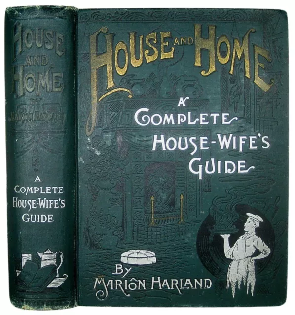 1889 ANTIQUE COOKBOOK Victorian Cookery VINTAGE Pastry CONFECTIONERY HOUSE HOME