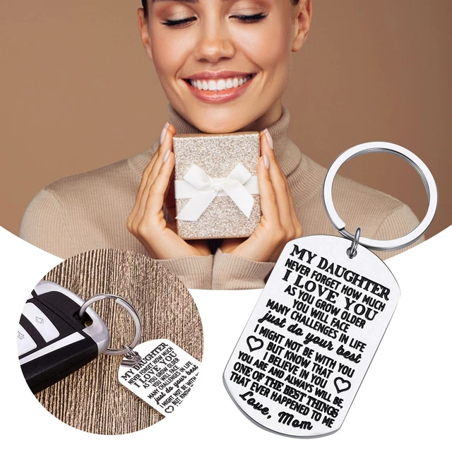 Porte-clés Personnalisé Noël – Pour Maman, Papa, Soeur, Ami – Prénom Gravé