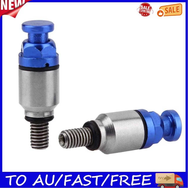 1 Pair M5x0.8mm Fork Air Bleeder Valves for Motocross Dirt Bike (Blue)