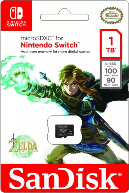 SanDisk microSDXC UHS-I Speicherkarte für Nintendo Switch Zelda Edition 1 TB