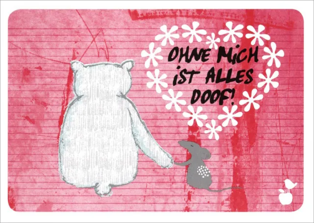 Postkarte Sprüche & Humor "Ohne Mich ist alles doof!"