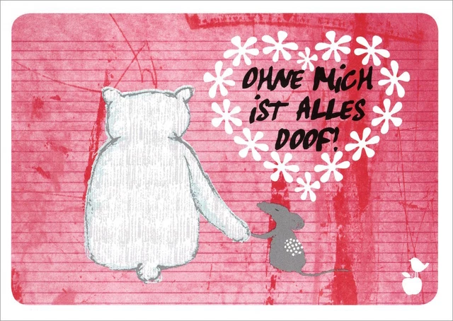 Postkarte Sprüche & Humor "Ohne Mich ist alles doof!"