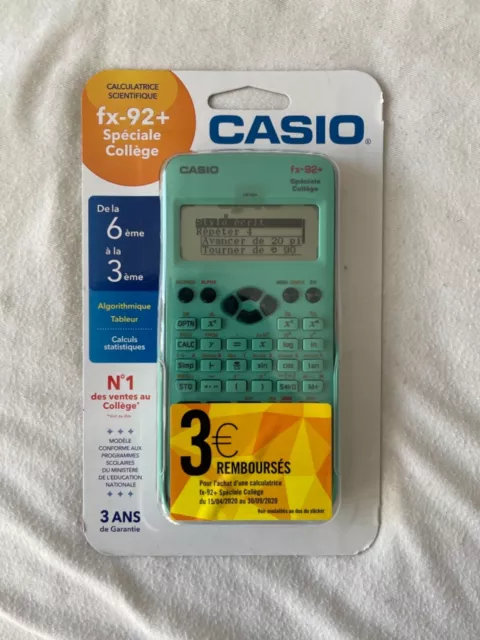 Casio FX-92 Spéciale Collège - Calculatrice scientifique spéciale
