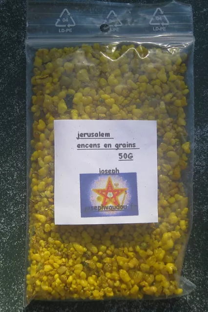 Jérusalem - encens en grains  - magie - invocation - rituel - spiritisme - 50g
