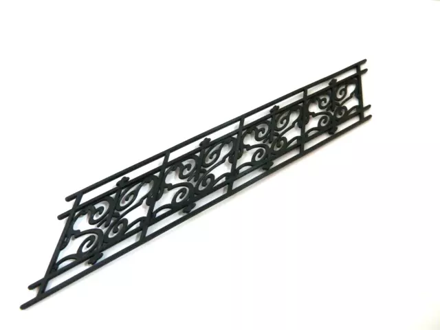 Dolls House Stair Railing Black Angled DIY Building Miniature 1:12th Scale