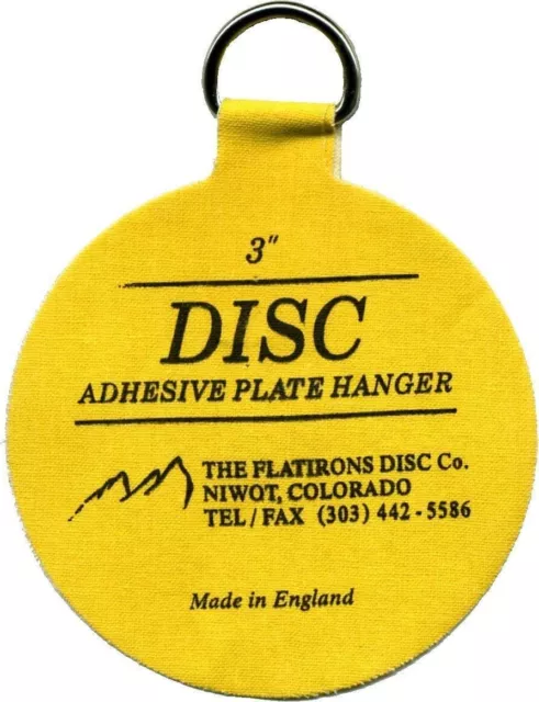 Flatirons Disc Adhesive Medium Plate Hanger Set (4 - 3 Inch Hangers)
