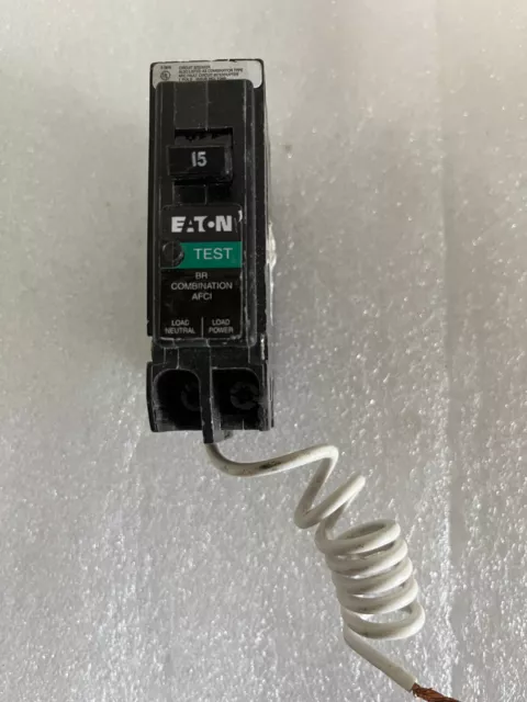 Eaton Cutler Hammer BRN115AF 15 Amp 1 Pole Combination AFCI Circuit Breaker NEW