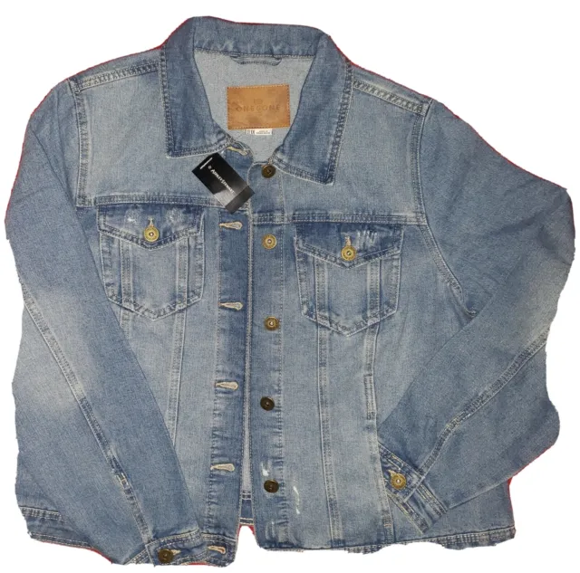 Women's denim jacket! Ashley Stewart collection (Stone wash blue) Size: 2X