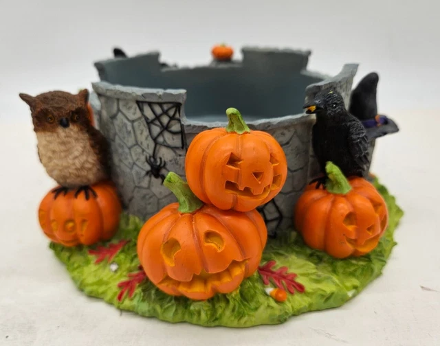 WHITE BARN CANDLE Bath & Body Works Halloween Candle Holder Pumpkins Witch Owl 49.42 PicClick AU