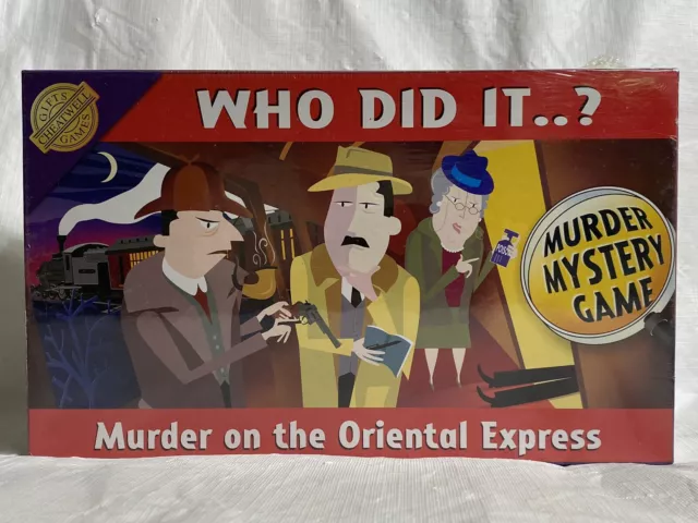 Who Did It…? Murder Mystery Game Oriental Express 2005 Cheatwell Games Sealed