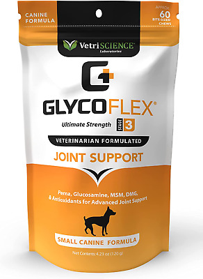 Glycoflex 3 Maximum Strength Hip & Joint Support for Dogs - Vet Recommended