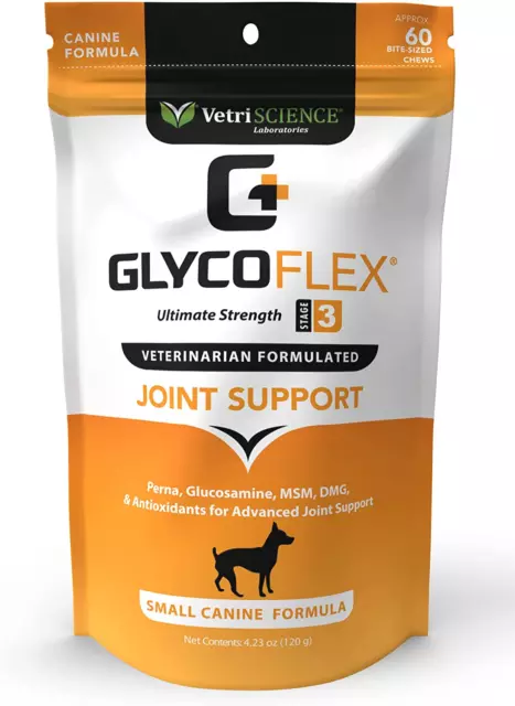 Glycoflex 3 Maximum Strength Hip & Joint Support for Dogs - Vet Recommended