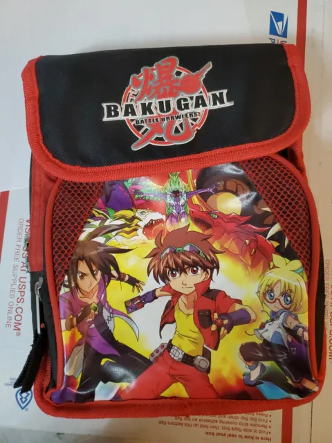 Raro Bakugan Battle Brawlers Rojo Suave Lunch Box Enfriador como en la foto 2009