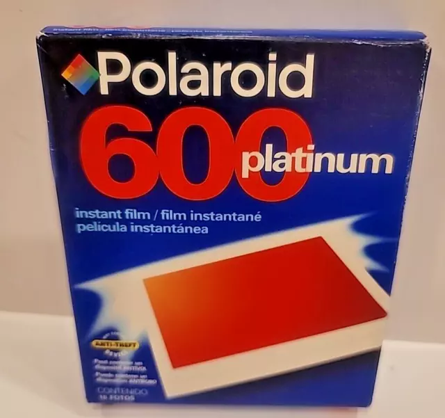 Polaroid 600 Platinum Instant Film Pack Of 10 Sealed NOS From 02/02 EXPIRED