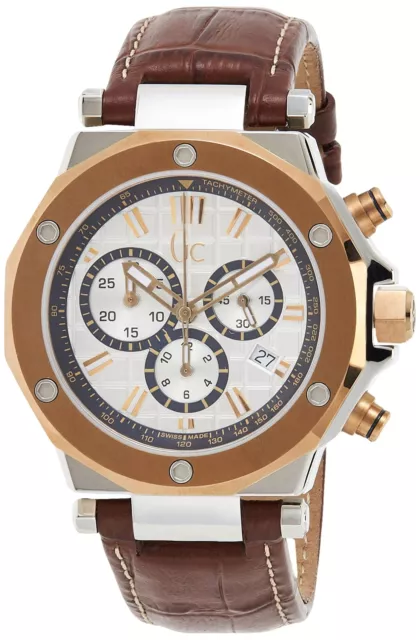 Gc Watches gc-3 Mens Analog Quartz Watch with Leather Bracelet X72035G1S