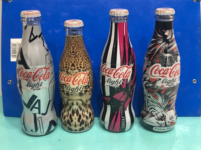 Lotto 4 Bottiglie COCA COLA Light Ferrè, Ferragamo, Cavalli, Armani Jeans PIE