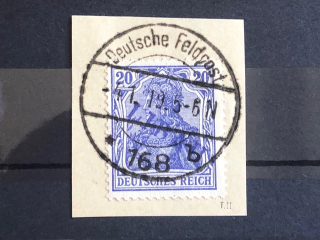 DR 1WK Libau Briefstück mit Mi - Nr. 4 . Gestempelt . Geprüft .