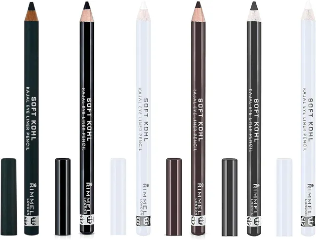 Rimmel Soft Kohl Kajal Eyeliner Pencil Long Wear Eye Liner Black / Brown / Grey