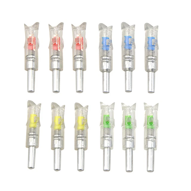 3pcs LED Crossbow Lighted Nocks Arrow Tail Archery ID 0.297"-0.302" Bolt 7.6MM