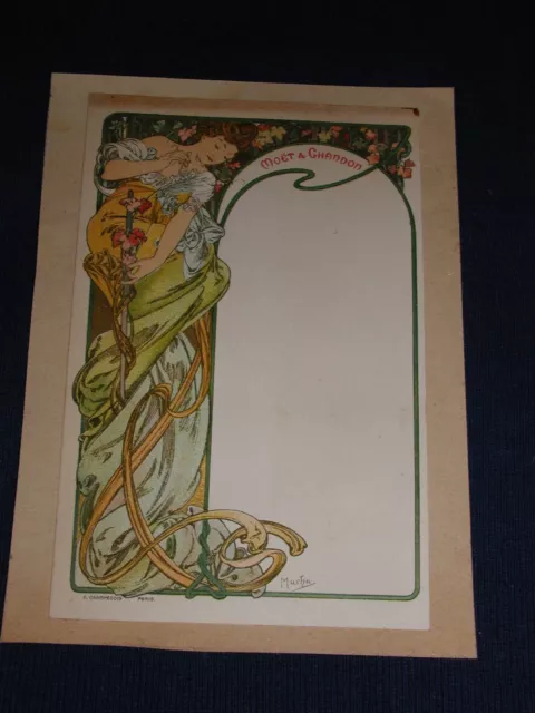 Art Nouveau-Alphonse Mucha-1899-Champagne Moet Et Chandon-N° 6