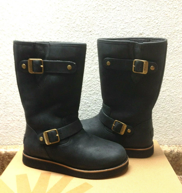 UGG KENSINGTON II BLACK WATERPROOF LEATHER Boot US 6 / EU 37 / UK 4.5 UGG KENSINGTON II BLACK WATERPROOF LEATHER Boot US 6 / EU 37 / UK 4.5