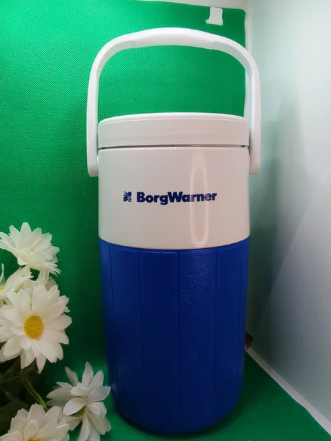 Coleman Borg 1/2 Gallon Water Jug Cooler 5590 Swivel Spout Carry Handle Blue