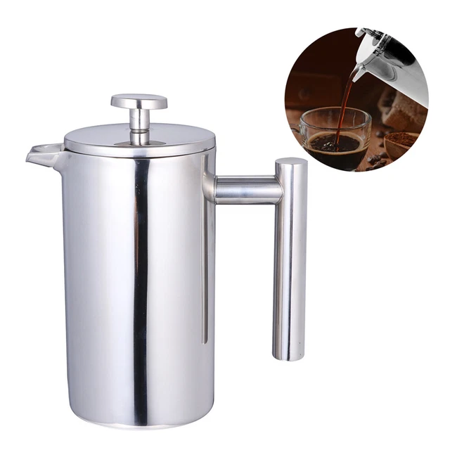 French Press Da 1,75 L In Acciaio Inox A Doppia Parete Con 2 Filtri Inclusi - Foto 6