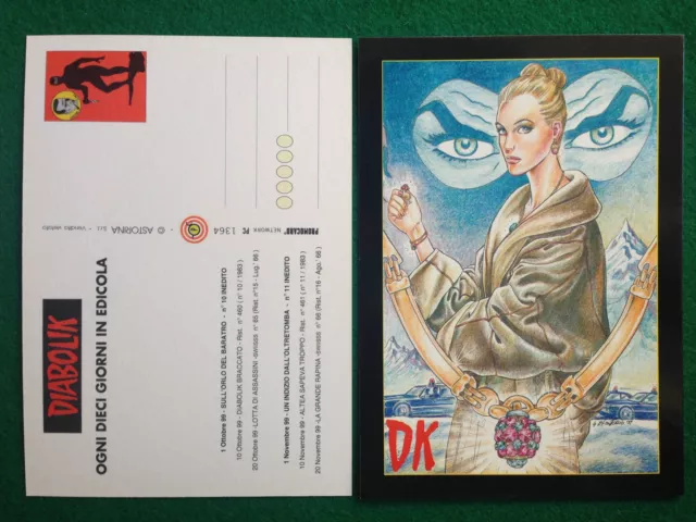 Cartolina Card DIABOLIK ill. Montorio , Promocard n 70/1364 (1999)