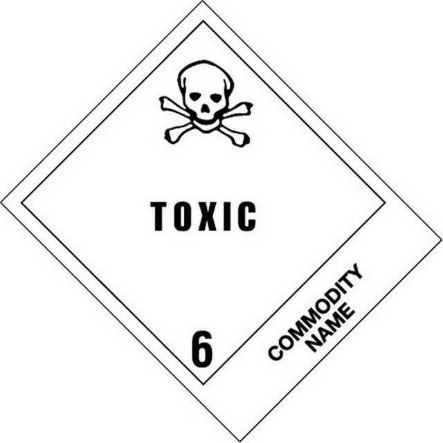 4" x 4-3/4" Toxic - Blank Tab Labels (500 per Roll)