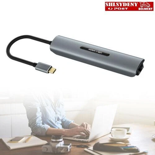 USB C Hub USB 3.0 8 in 1 1000M Ethernet PD for MacBook Pro Type-C Devices