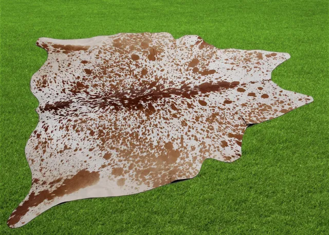 Nuevas alfombras de cuero de vaca cuero de vaca 14,38 pies cuadrados (46""x45") piel de vaca U-4964