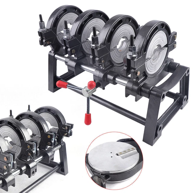 4 Clamps HDPE PP PE Butt Fusion Welding Machine Manual Piping Pipe Fusion Welder