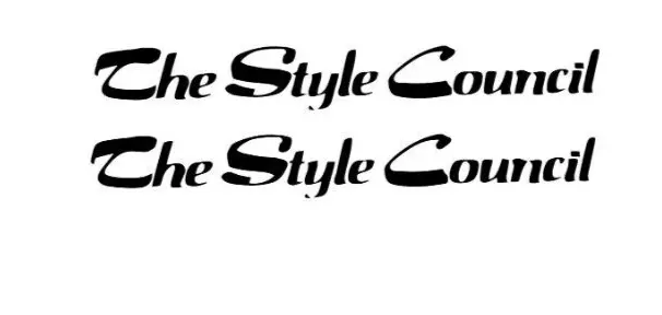 The Style Council sticker X 2 decal Jam, Paul Weller.